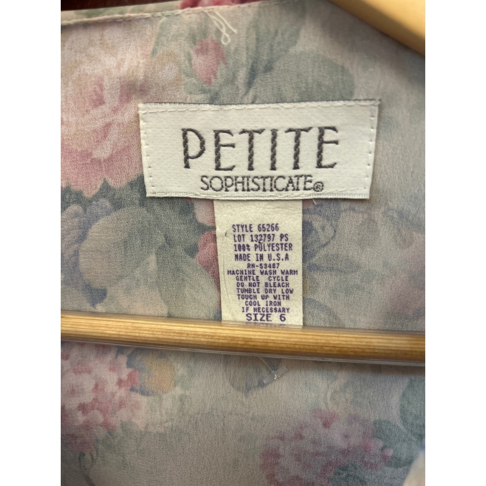Vintage 90's Style Petite Sophisticate Blouse Cottagecore Grandmacore Romantic - Picture 2 of 3